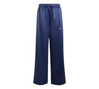 adidas Fille Satin Wide Leg Pants, Dark Blue/Dual Indigo, 7-8 Years