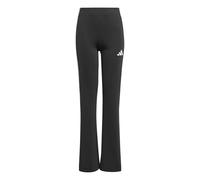 adidas Fille Train Essentials 3-Stripes Flared Leggings Tights, black/white, 7-8 Years