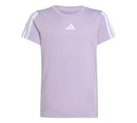adidas Fille Train Essentials 3-Stripes T-Shirt, Powder Plum/White, 13-14 Years