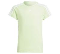 adidas Fille Train Essentials AEROREADY 3-Stripes Slim-Fit Training Tee, Semi Green Spark/White, 13-14 Years