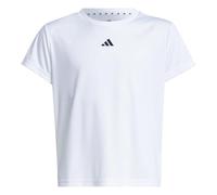 adidas Fille Train Essentials Regular Fit Logo Training T-Shirt Junior Girls, White/Black, 13-14 Years