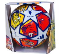 adidas Ballon de football UEFA Champions League FIFA, qualité professionnelle IN9340, unisexe, blanc/bleu clair/orange fluo, 5