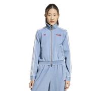 ADIDAS ORIGINALS Veste mi-saison 'Firebird' bleu denim / rouge vif / blanc, Taille M