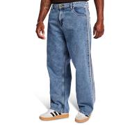 Jeans adidas Firebird Adicolor Denim Jeans MID-RISE Straight Leg Worn Blue Denim 32
