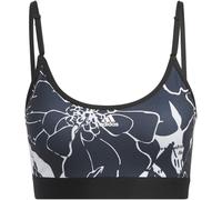 Adidas Flower Print Low Impact Sports Bra Womens DshGry/Black 2XSD Female