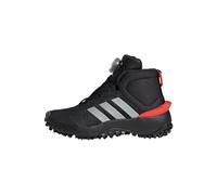 adidas Fortatrail Shoes Kids Chaussures de Course, Core Black/Silver/Red, 38 2/3 EU