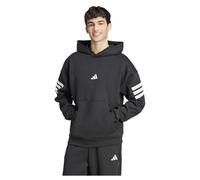 adidas Future Icons Three Stripes Hoodie Sweatshirt à Capuche, Noir, XL Homme