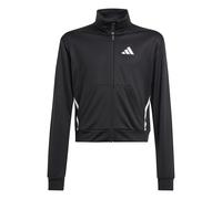 adidas Mädchen Train Essentials Game & GO Full Zip Crew, Black/White, 7-8 Years