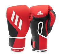 adidas Gants de Boxe Speed Tilt 350 Velcro - 18 oz, Couleur : Rouge/Noir - avec Technologie innovante Tilt® - Les Premiers Gants de Boxe en Cuir de Cactus 100% durables