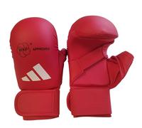 adidas Gants de karaté Unisexe WKF avec Pouce, Rouge, Taille S
