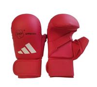 adidas Gants de karaté Unisexe WKF avec Pouce, Rouge, Taille S