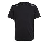 adidas Garçon AEROREADY Tee, Black/Silver Metallic, 11-12 Years