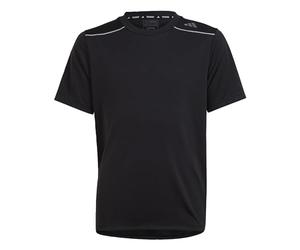 adidas Garçon AEROREADY Tee, Black/Silver Metallic, 15-16 Years