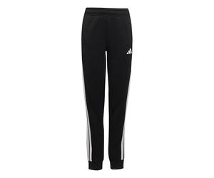 adidas Garçon Boys 3 Stripes Essentials Pants, Black/White, 7-8 Years
