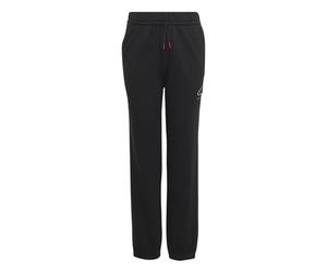 adidas Garçon Boys Slogan Fleece Pants, Black/Pure Ruby, 15-16 Years