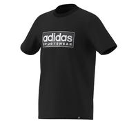 adidas Garçon Camo Linear Junior Boys Graphic Tee, Black, 13-14 Years