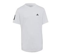 adidas Garçon Club Tennis 3-Stripes Tee, White, 9-10 Years