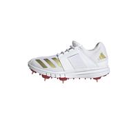 adidas Garçon Howzat Spike Junior Chaussures de Cricket, FTWR White/Gold met./Pure Ruby, 33 EU