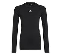 adidas Garçon Techfit Long Sleeve Tee, Black/Grey Six, 7-8 Years