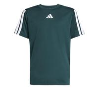 adidas Garçon Train Essentials 3-Stripes T-Shirt, Aurora Ivy/White, 7-8 Years
