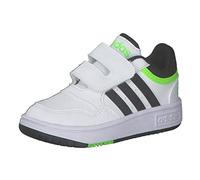 adidas Garçon Unisex Kinder Hoops 3.0 CF I Baskets, FTWR White Core Black Solar Green, Numeric_23 EU