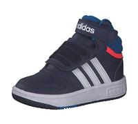 Adidas Garçon Unisex Kinder Hoops Mid 3.0 AC I Chaussures de Gymnastique, Dark Blue Rush/Turbo, Numeric_27 EU