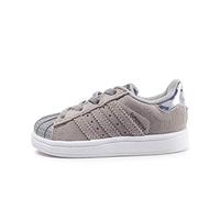 Adidas Garçon Unisex Kinder Superstar El I Chaussons, Gris (Gris 000), 19 EU