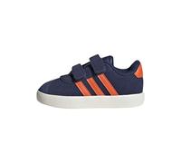 adidas Garçon Unisex Kinder VL Court 3.0 Shoes Infants Chaussures, Dark Blue/Impact Orange/Gold met, 24 EU