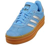 Adidas Gazelle Bold Baskets pour femme, Bleu éclatant argent, 7
