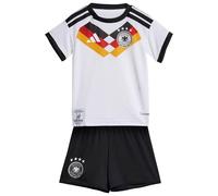 Adidas Germany 26/27 Baby Home Short Sleeve Junior Set Blanc 6-9 Months Enfants