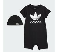 Adidas Gift Set Jumpsuit And Beanie Bébé - Survêtements, Noir - Taille 63 - 68 CM - Jersey de coton Black 63 - 68 CM