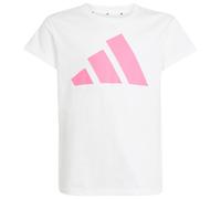 adidas - Girl's Bold Tee 160 - T-shirt - 140 - white / pink fusion