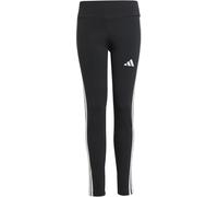 adidas Fille Essentials 3 Stripes Leggings, Black/White, 9-10 Years
