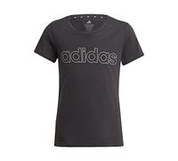 Adidas GN4042 G LIN T T-shirt girls black/white 4-5Y