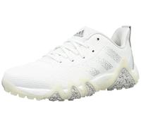 adidas Golf Mens Code Chaos en Dentelle de Golf - Blanc/Argent/Gris Two - UK 7.5