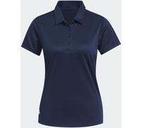 adidas Femme Women's Solid Performance Short Sleeve Polo Shirt, Collegiate Navy, L