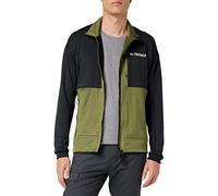 Adidas GQ4259 TXFlooce J Sweatshirt Men's Black/Focus Olive S