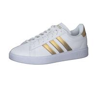 adidas Grand Court 2.0, Baskets pour Femme, FTWR White FTWR White Matte Gold, 36 2/3 EU