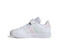 adidas Grand Court 2.0 Shoes Children Chaussures de Tennis, FTWR White/Crystal Jade/Clear Pink, 33 EU