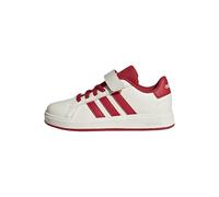 adidas Grand Court 2.0 Shoes Kids Mixte Enfant Basket, Blanc Cassé Noyau Rouge Collégial Noir, 18.5 EU