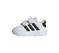 adidas Grand Court 2.0 Shoes Kids Mixte Enfant Basket, Cloud White Core Black Cloud White, 24 EU