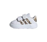 adidas Grand Court 2.0 Shoes Kids Mixte Enfant Basket, Cloud White Magic Beige Matte Gold, 27 EU