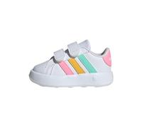 adidas Grand Court 2.0 Shoes Kids Mixte Enfant Basket, Cloud White Pulse Mint Beam Pink, 26 EU