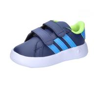 adidas Grand Court 2.0 Shoes Kids Mixte Enfant Basket, Dark Blue Blue Burst Lucid Lemon, 19 EU
