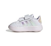 adidas Grand Court 2.0 Shoes Kids Mixte Enfant Basket, FTWR White Almost Pink Core Black, 24 EU