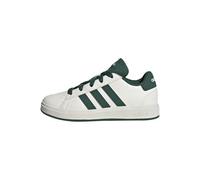 Adidas Grand Court Lifestyle Chaussures de Tennis à Lacets Unisexe, Blanc cassé, Noyau Vert collégial, Noir, 38 EU