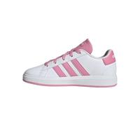 adidas Grand Court Lifestyle Chaussures de Tennis à Lacets Unisexe, FTWR White Bliss Pink Core Noir, 36.5 EU