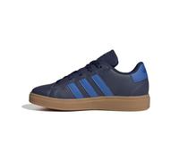 adidas Grand Court Lifestyle Chaussures de Tennis à Lacets Unisexe, Gomme Bleu foncé Brillant Royal Gum10, 5.5 UK Child