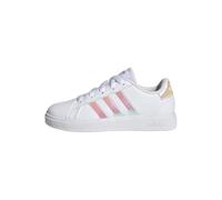 adidas Grand Court Lifestyle Lace Tennis Shoes Chaussures, Cloud White/Iridescent/Cloud White, 38 EU
