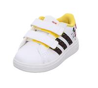 ADIDAS Grand Court Mickey CF I Sneaker, FTWR White/Core Black/Better Scarlet, 22 EU